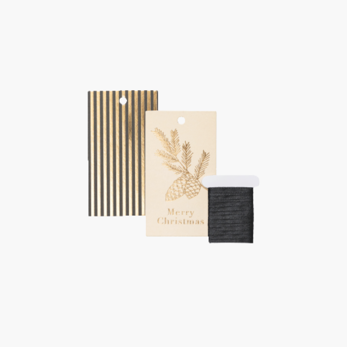 PINE Geschenkanhängerset schwarz