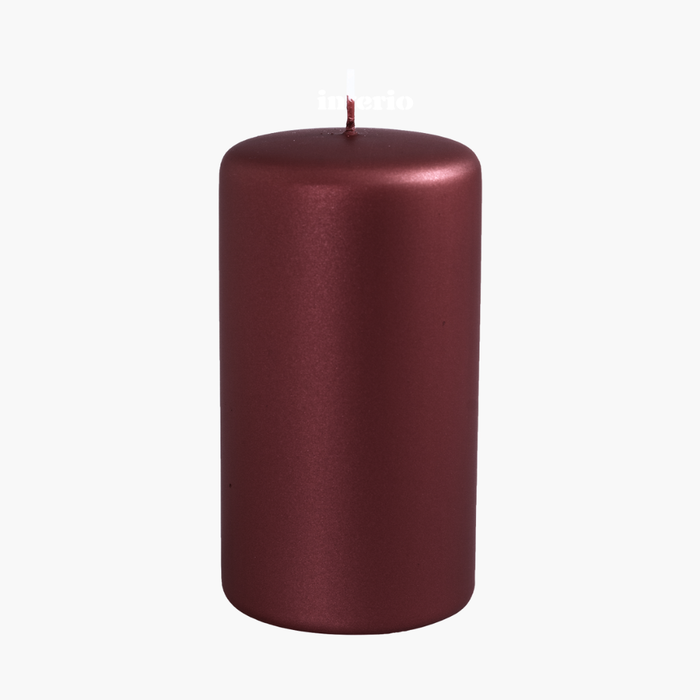 BASE METALLIC Kerze burgundy
