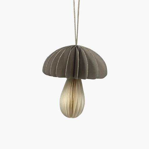 FALTORNAMENT PILZ taupe H8cm