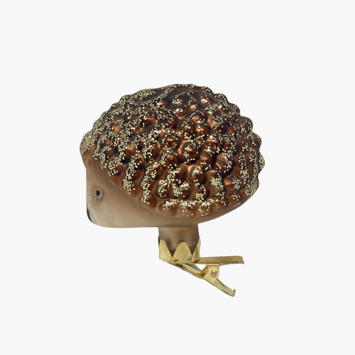GLASFIGUR IGEL braun