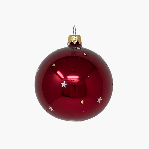 KUGEL HOLOGRAMMSTERNE  rot matt