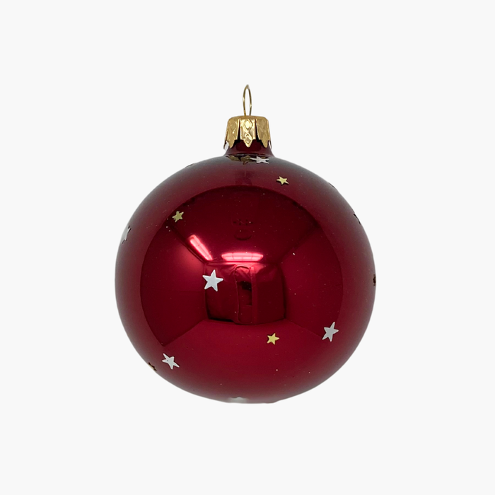 KUGEL HOLOGRAMMSTERNE  rot matt