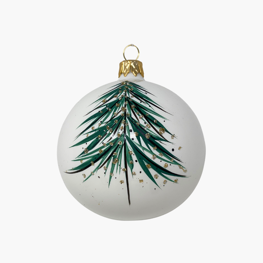 KUGEL TANNENBAUM weiß/grün