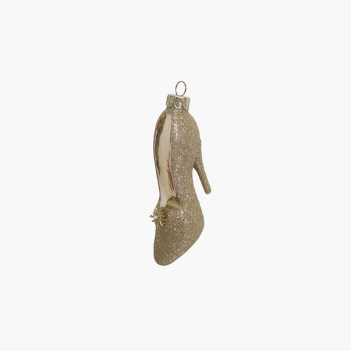 GLASFIGUR PUMP champagner beglittert