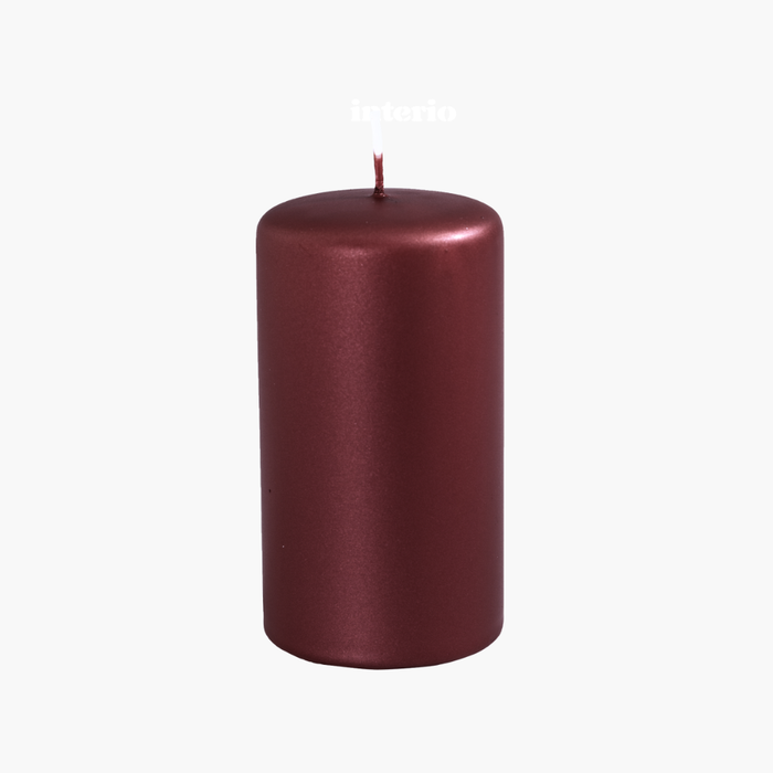 BASE METALLIC Kerze burgundy