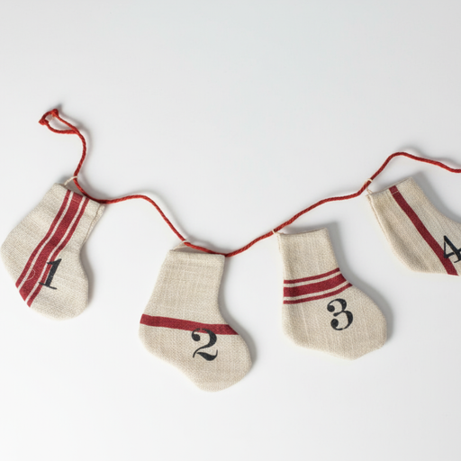 ADVENTKALENDER Stiefel Jute 24tlg.