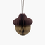 FALTORNAMENT EICHEL braun H8cm