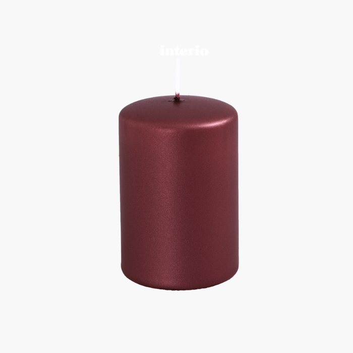 BASE METALLIC Kerze burgundy