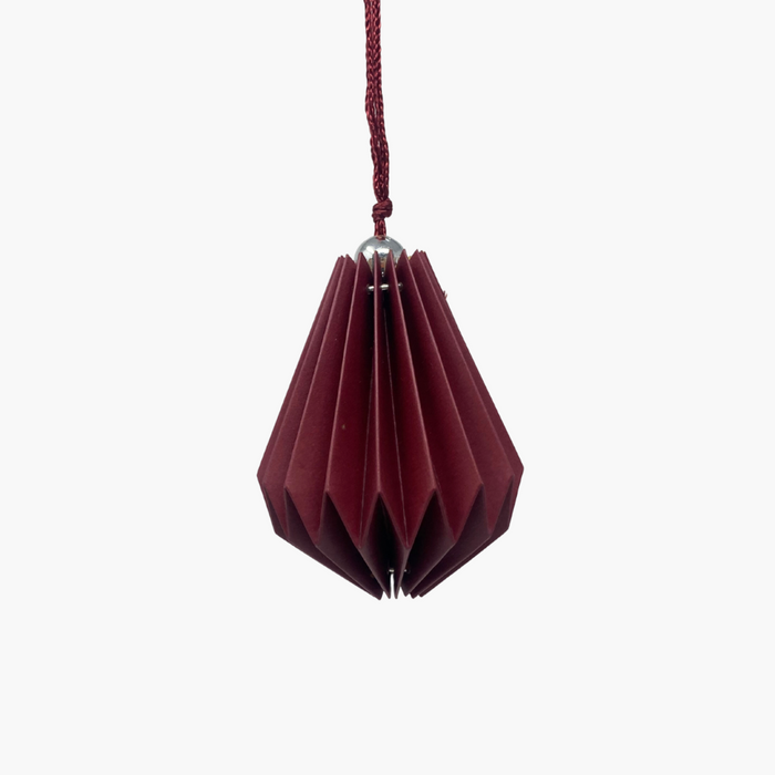 ORIGAMI HÄNGER Quaste merlot