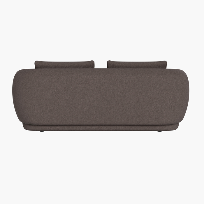 ROYA 3er Sofa braun Bouclé