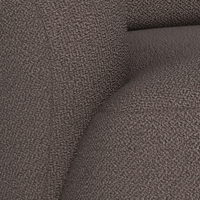 ROYA 3er Sofa braun Bouclé