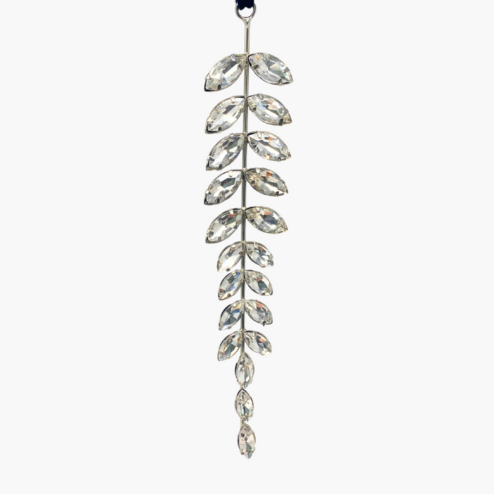 CRYSTAL Zapfen silber