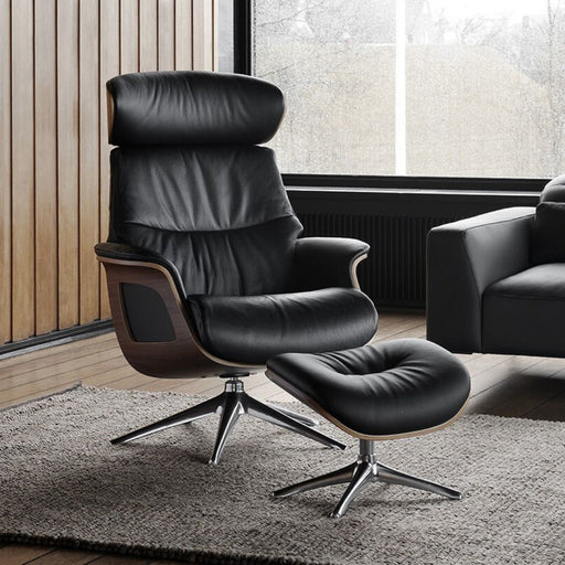 RELAXO Hocker schwarz/nuss