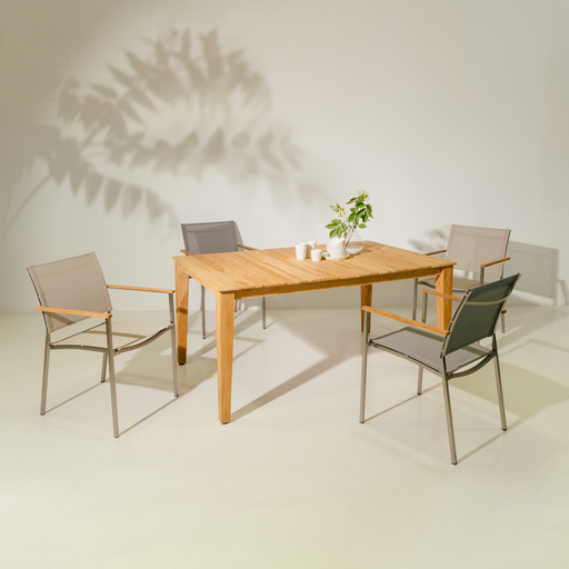 ARVIA Tisch Teakholz S