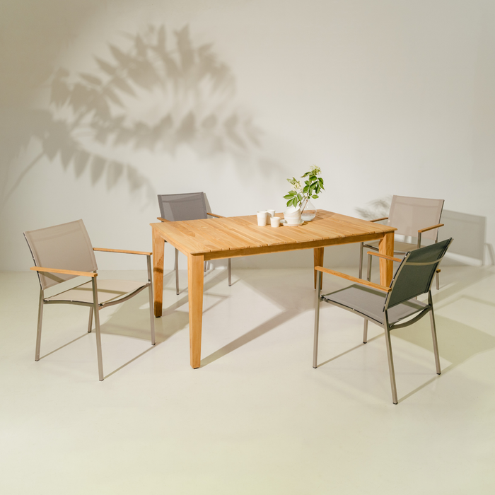 ARVIA Tisch Teakholz S
