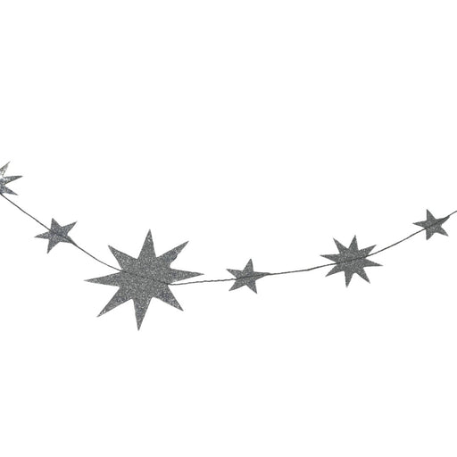 GIRLANDE STARS silber 2m