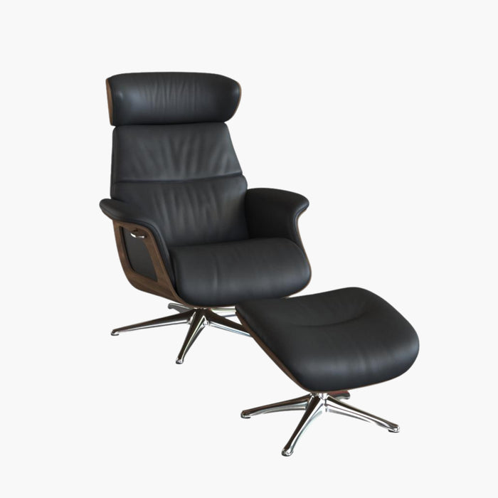 RELAXO Kollektion Funktionssessel/Hocker schwarz/nuss
