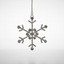 IDA Schneeflocke silber Ø8cm