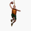 JOHN Basketballspieler kupfer/grün
