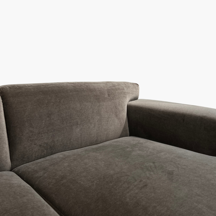 JADE 1,5er Sofa Rec. rechts braun