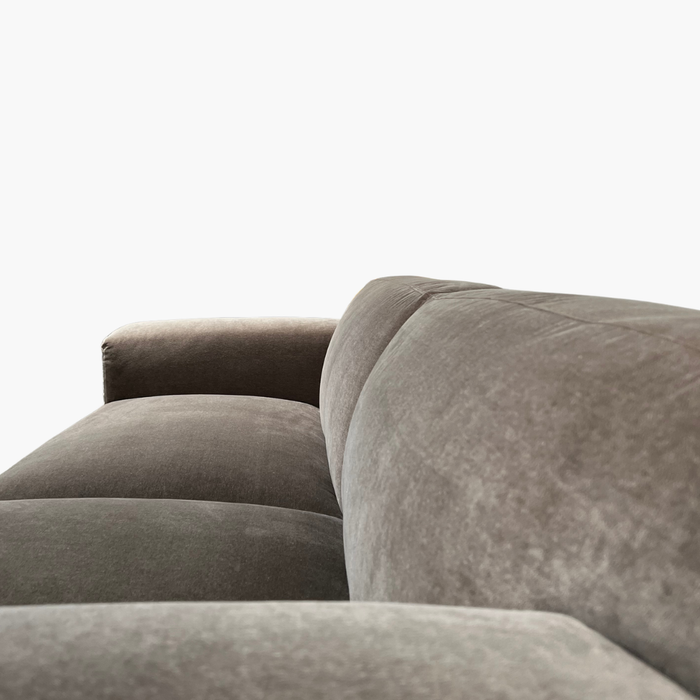 JADE 1,5er Sofa Rec. rechts braun