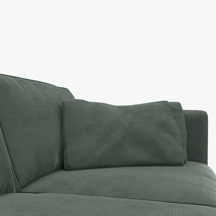 MANON 3er Sofa grün