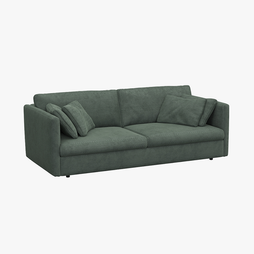 MANON 3er Sofa grün