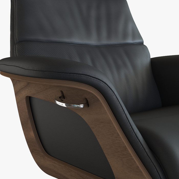 RELAXO Kollektion Funktionssessel/Hocker schwarz/nuss