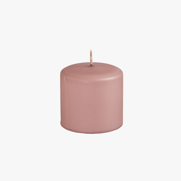 BASE METALLIC Kerze rose