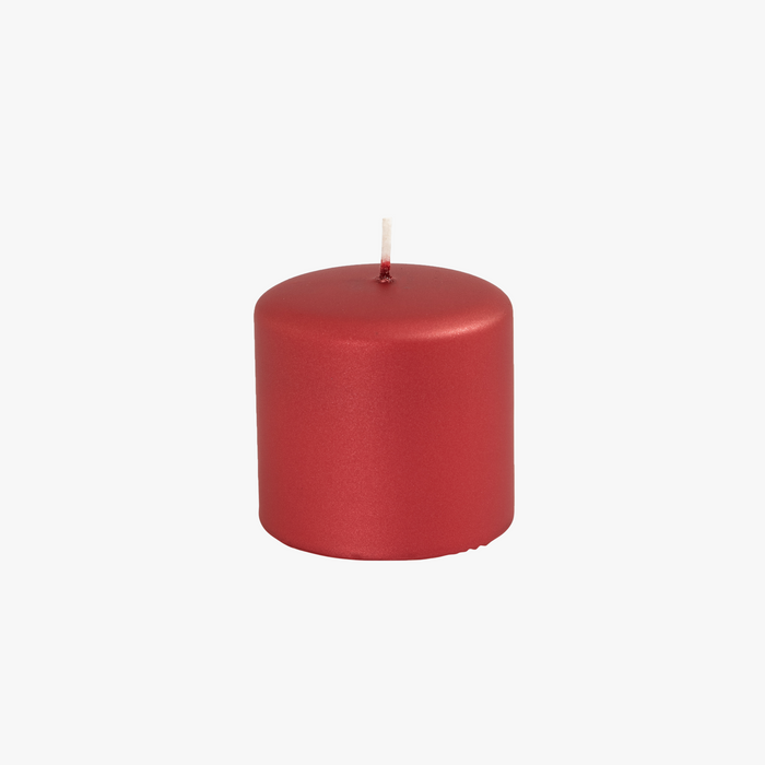 BASE METALLIC Kerze rot