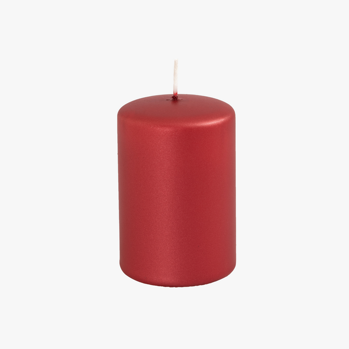 BASE METALLIC Kerze rot
