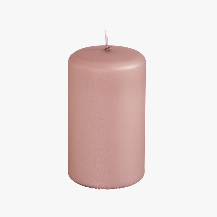 BASE METALLIC Kerze rose