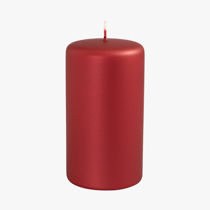BASE METALLIC Kerze rot
